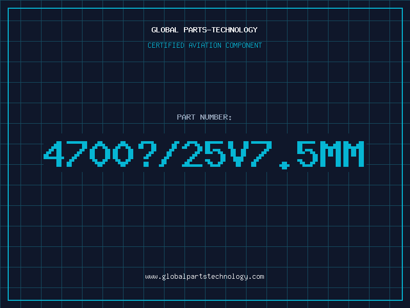Aviation Part 4700Âµ/25V7.5MM