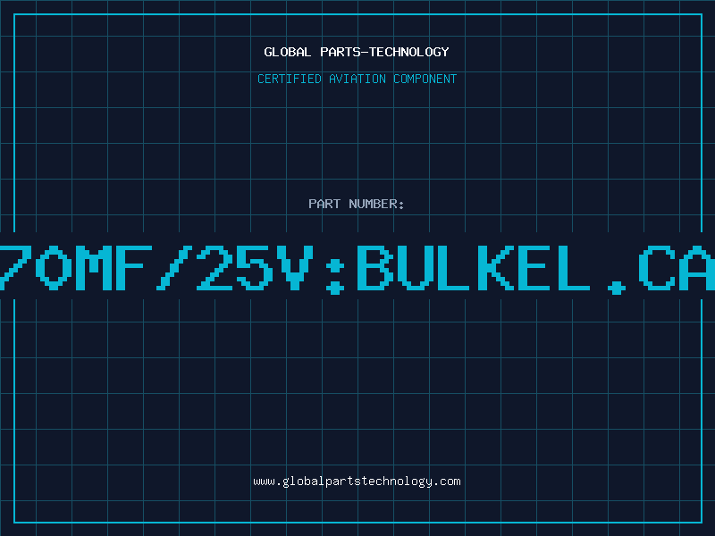 Aviation Part 470MF/25V:BULKEL.CAP
