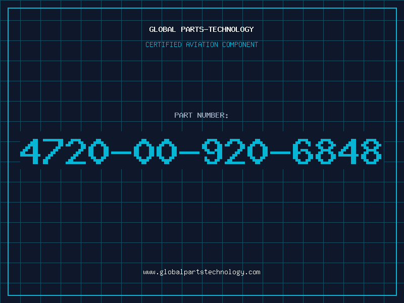 Aviation Part 4720-00-920-6848