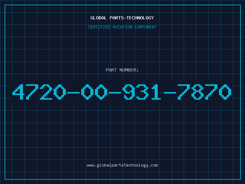 Aviation Part 4720-00-931-7870