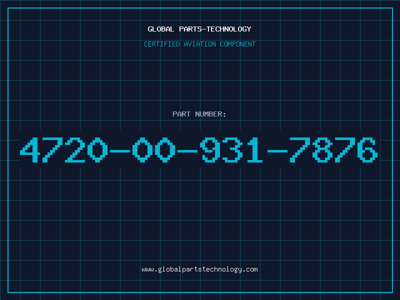 Aviation Part 4720-00-931-7876