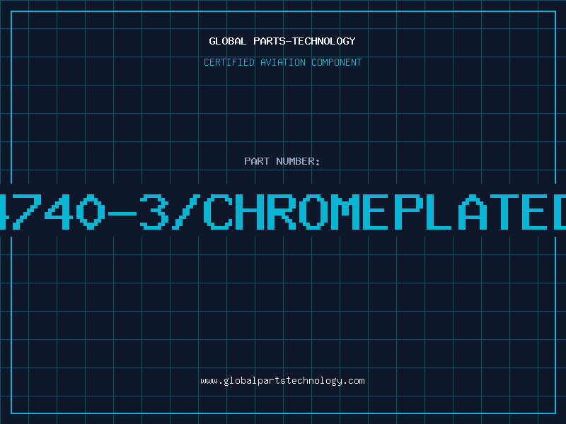 Aviation Part 4740-3/chromeplated
