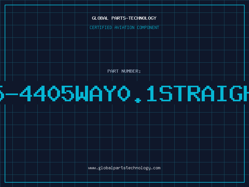 Aviation Part 475-0334-105-4405WAY0.1STRAIGHTLOCKHEADER