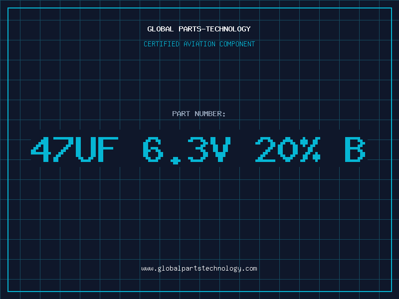 Aviation Part 47uF 6.3V 20% B