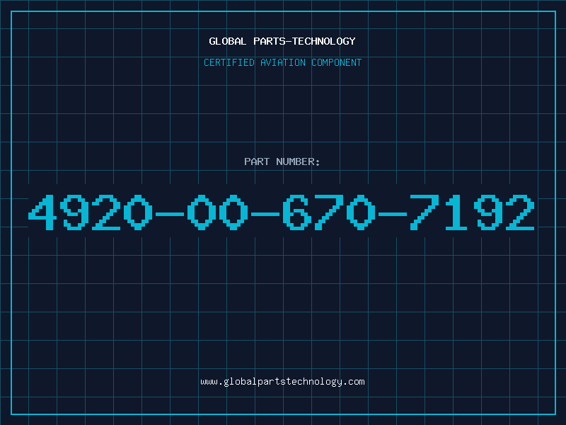 Aviation Part 4920-00-670-7192