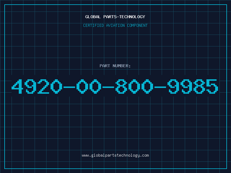 Aviation Part 4920-00-800-9985