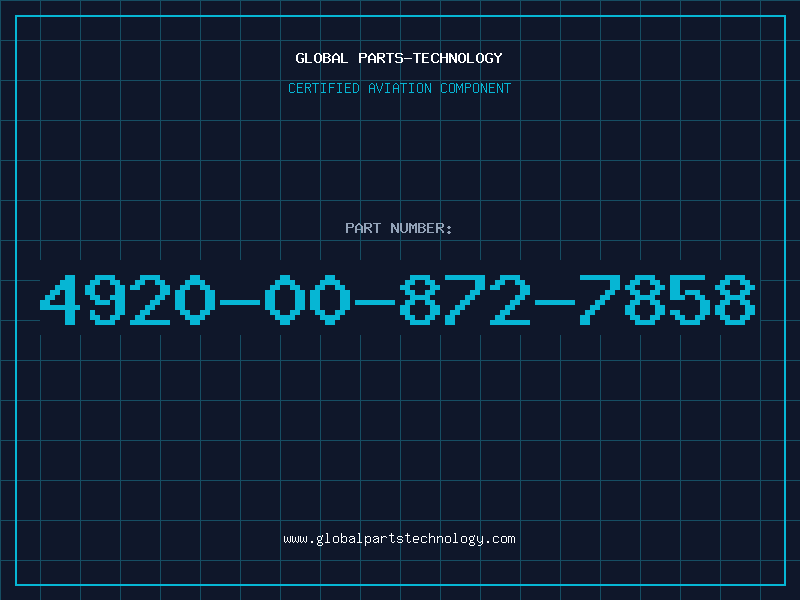 Aviation Part 4920-00-872-7858