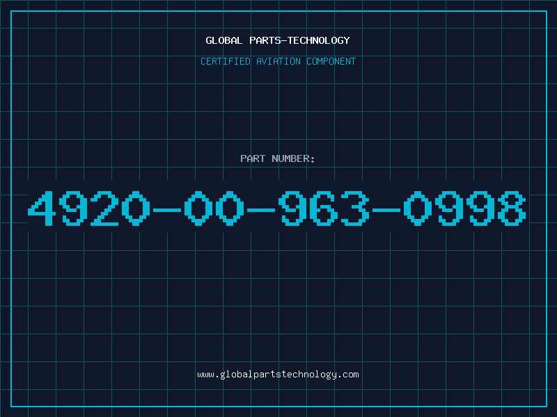 Aviation Part 4920-00-963-0998