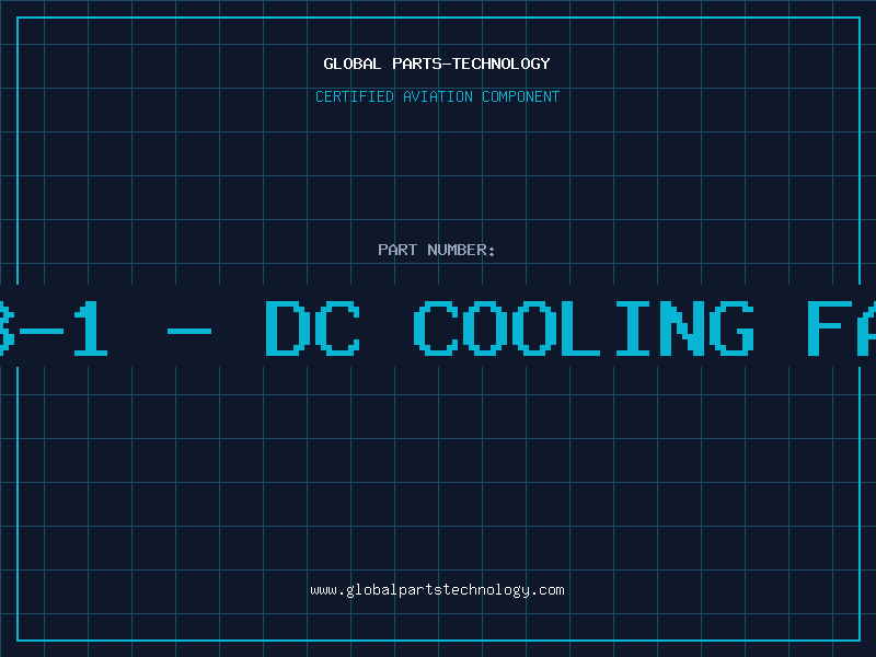 Aviation Part 4948003-1 - DC COOLING FAN ASSY