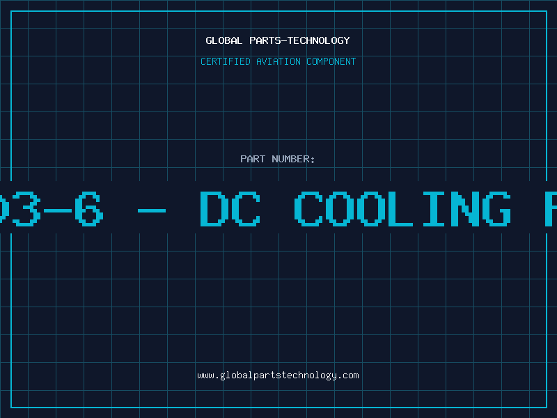 Aviation Part 4948003-6 - DC COOLING FAN AY
