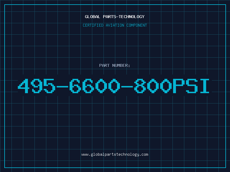 Aviation Part 495-6600-800PSI
