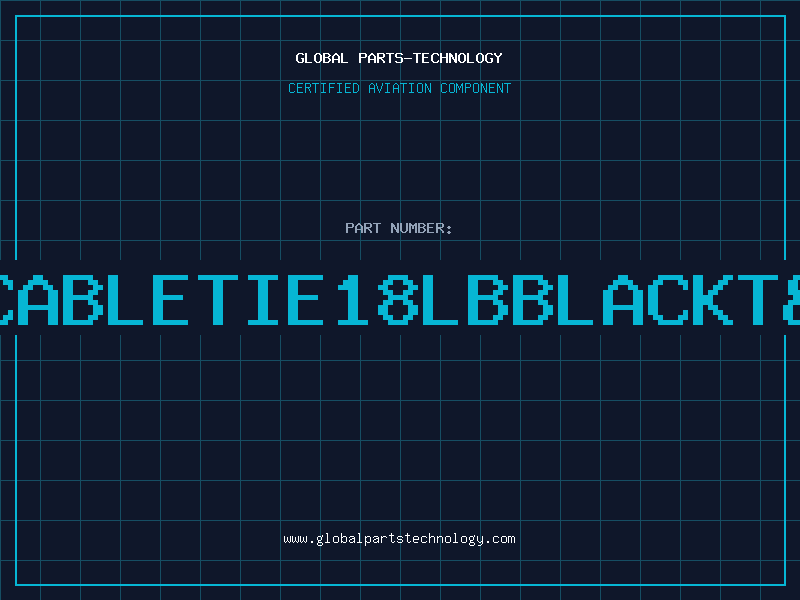 Aviation Part 4CABLETIE18LBBLACKT&B