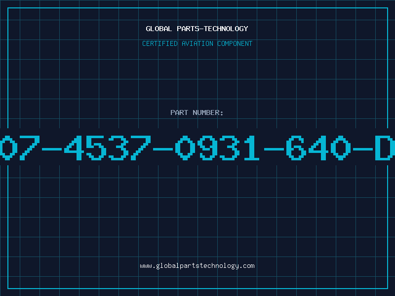Aviation Part 507-4537-0931-640-DL