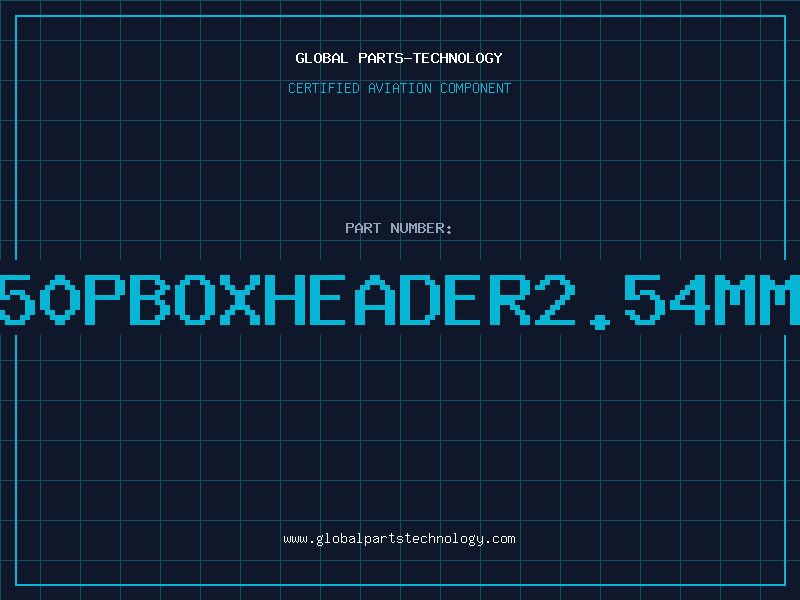 Aviation Part 50PBOXHEADER2.54mm