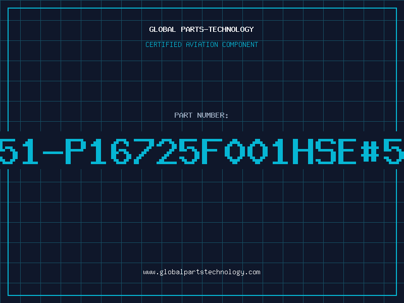 Aviation Part 51-P16725F001HSE#5