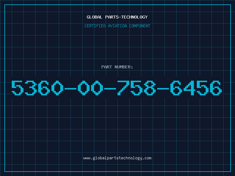 Aviation Part 5360-00-758-6456