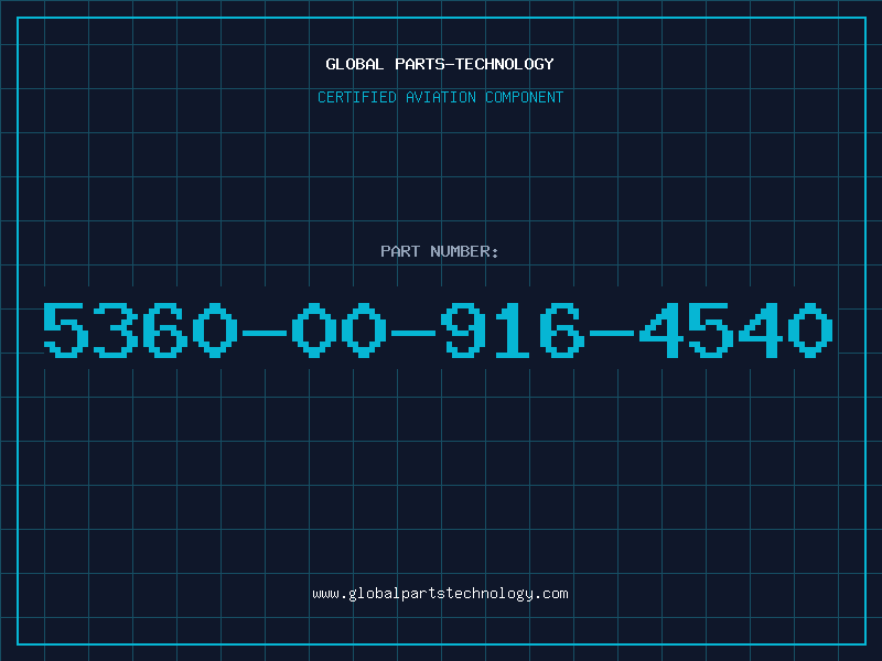 Aviation Part 5360-00-916-4540