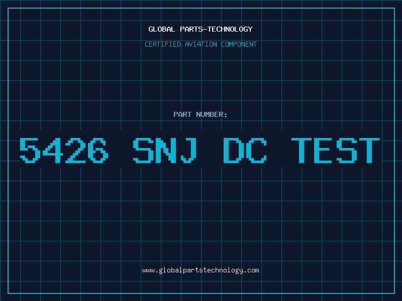 Aviation Part 5426 SNJ DC TEST
