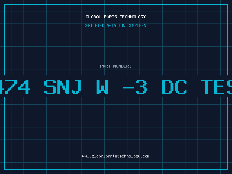 Aviation Part 5474 SNJ W -3 DC TEST