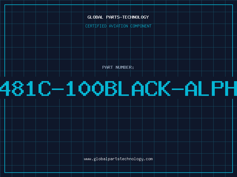 Aviation Part 5481C-100BLACK-ALPHA