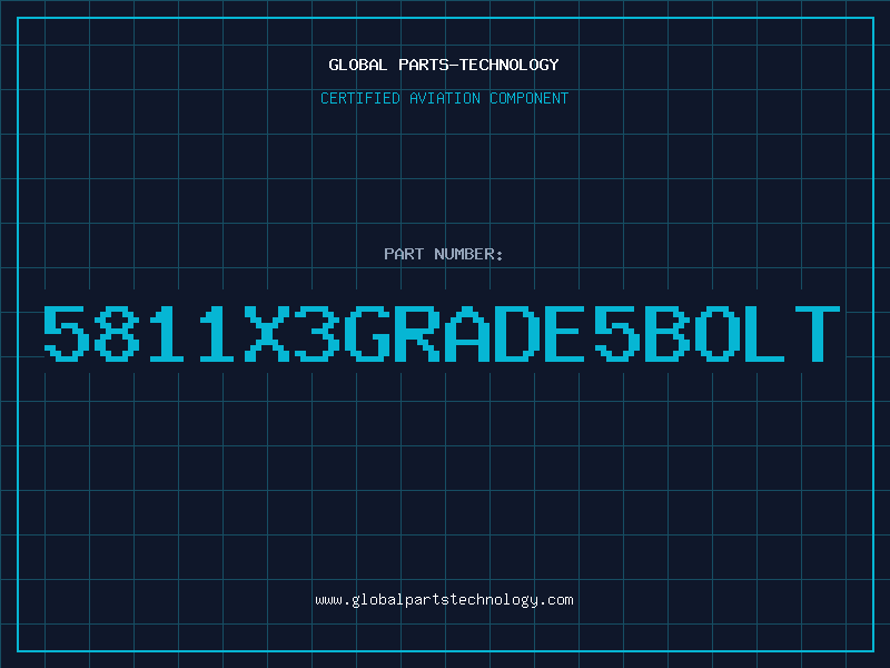 Aviation Part 5811X3GRADE5BOLT