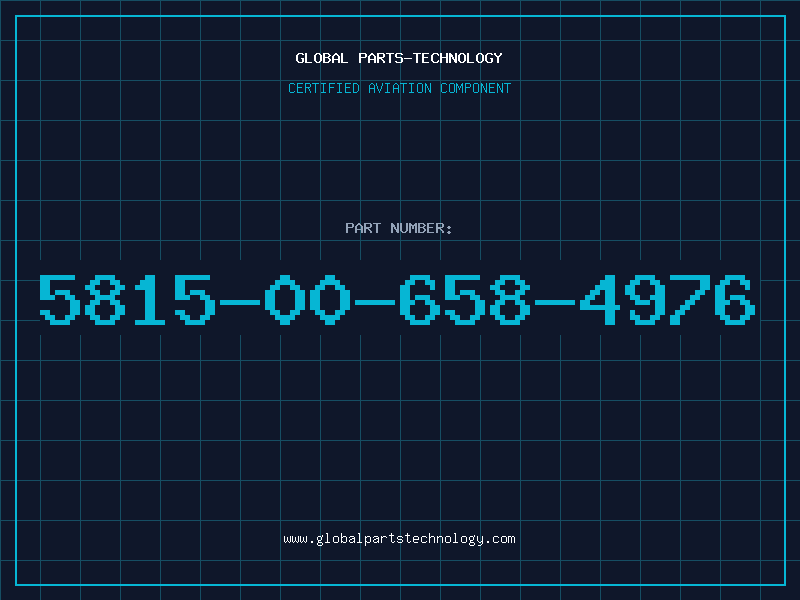 Aviation Part 5815-00-658-4976