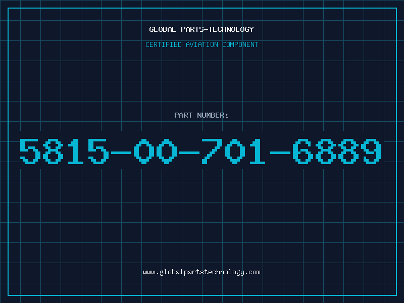 Aviation Part 5815-00-701-6889
