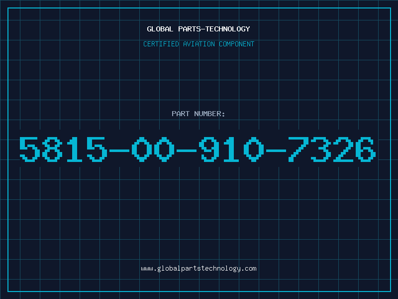 Aviation Part 5815-00-910-7326