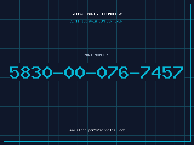 Aviation Part 5830-00-076-7457