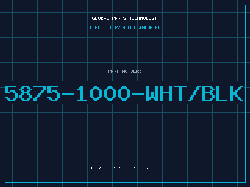 Aviation Part 5875-1000-WHT/BLK
