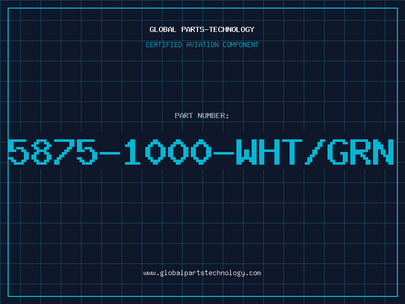 Aviation Part 5875-1000-WHT/GRN