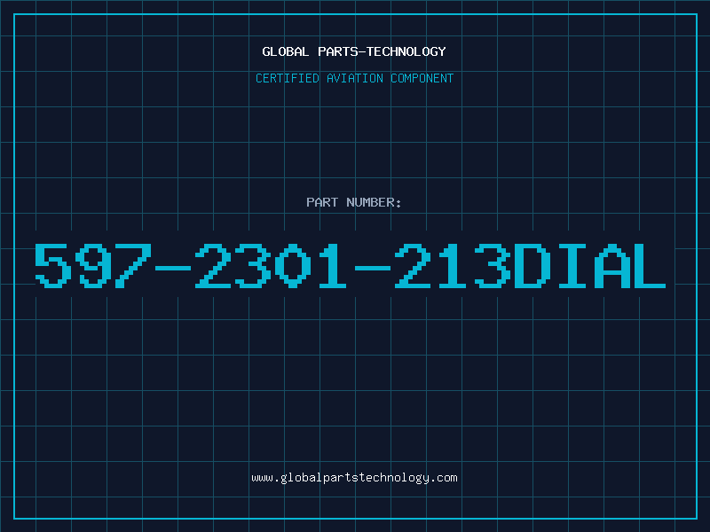 Aviation Part 597-2301-213DIAL