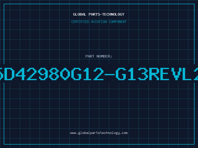 Aviation Part 5D42980G12-G13REVL2