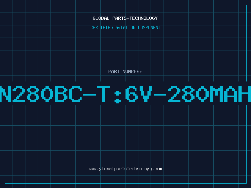 Aviation Part 5N280BC-T:6V-280MAHN