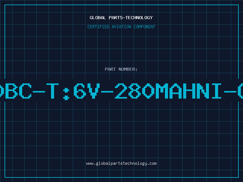 Aviation Part 5N280BC-T:6V-280MAHNI-CDBAT