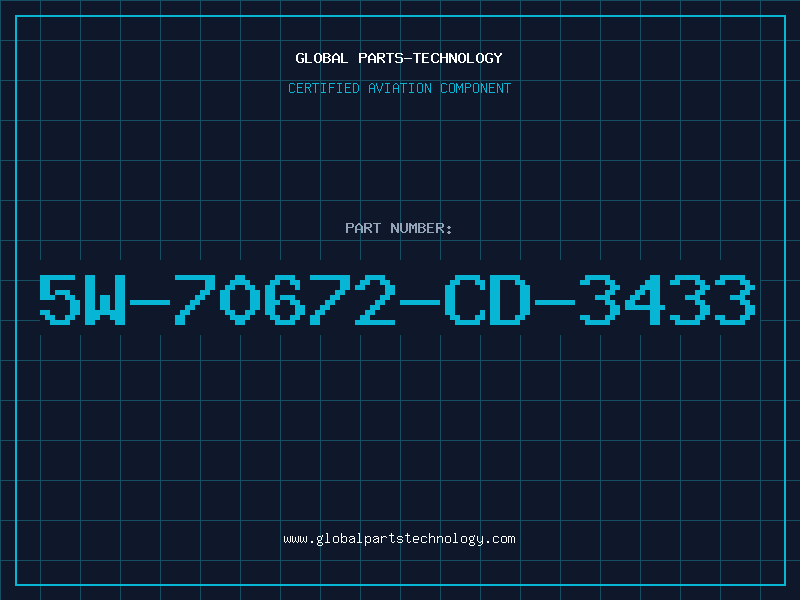 Aviation Part 5W-70672-CD-3433