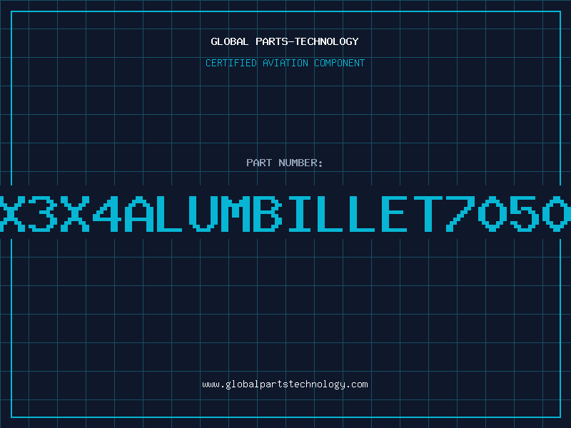 Aviation Part 5X3X4ALUMBILLET7050T