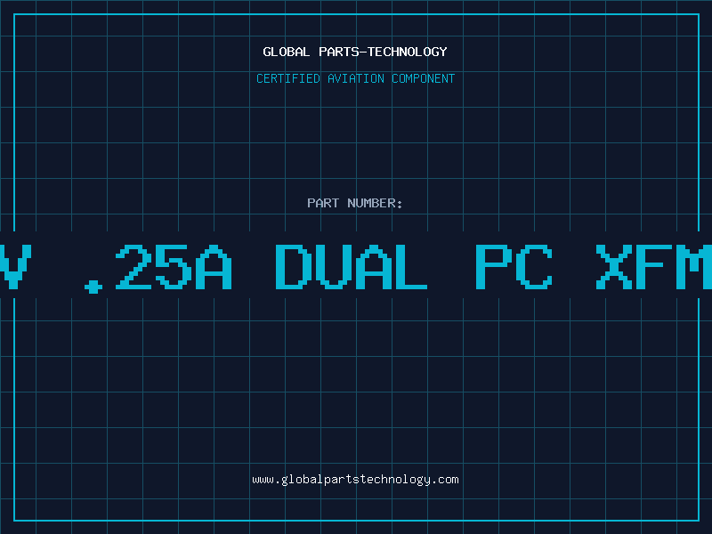 Aviation Part 5v .25a Dual PC Xfmr