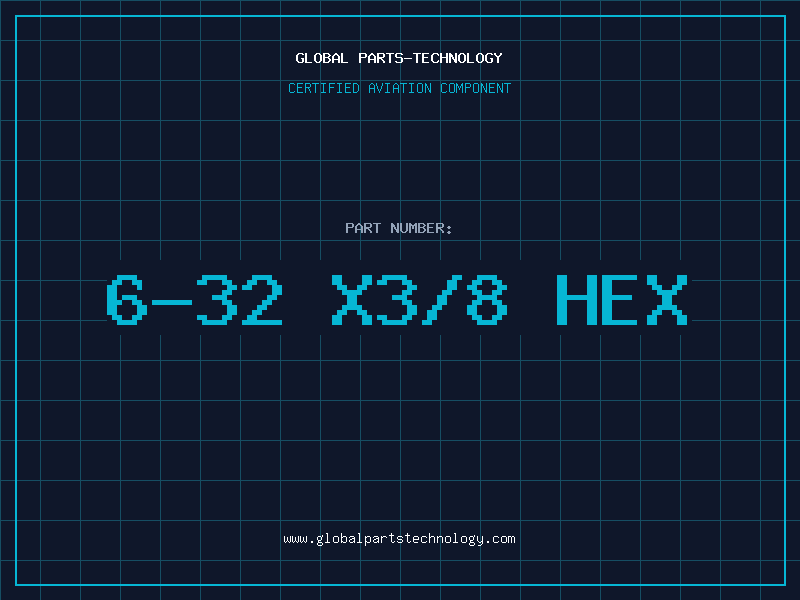 Aviation Part 6-32 X3/8 HEX