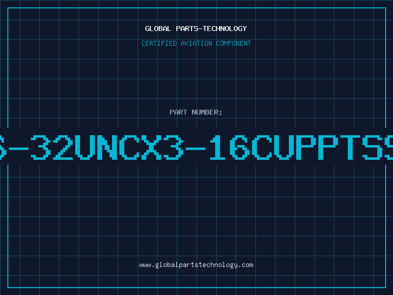 Aviation Part 6-32UNCX3-16CUPPTSS