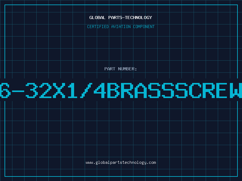 Aviation Part 6-32X1/4BRASSSCREW