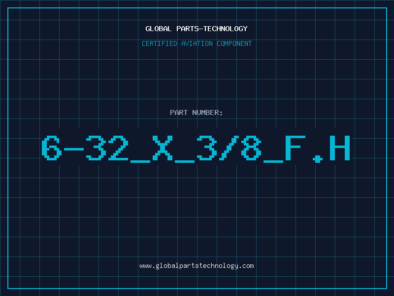 Aviation Part 6-32_X_3/8_F.H