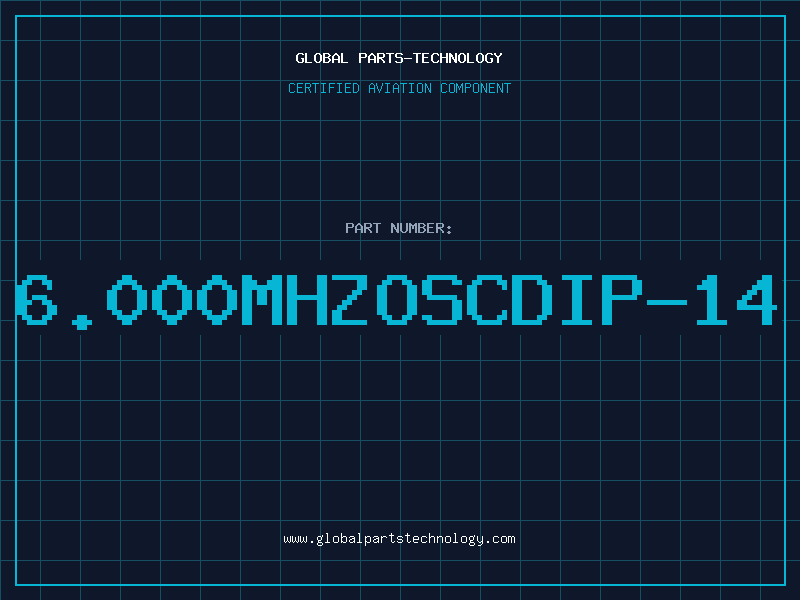 Aviation Part 6.000MHZOSCDIP-14