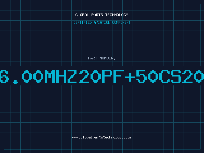 Aviation Part 6.00MHZ20PF+50CS20