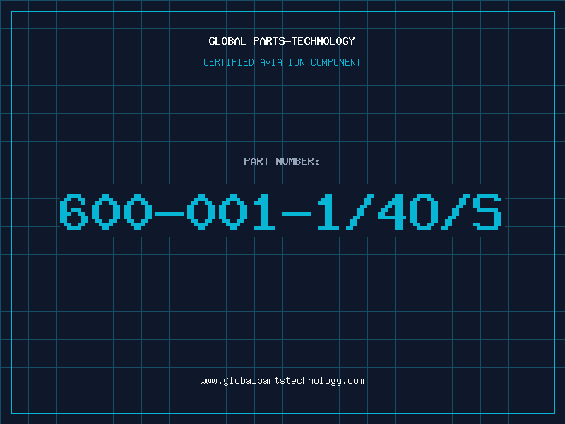 Aviation Part 600-001-1/4O/S