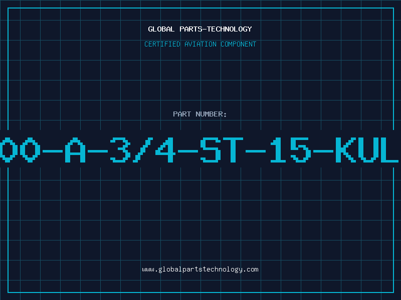 Aviation Part 600-A-3/4-ST-15-KULK