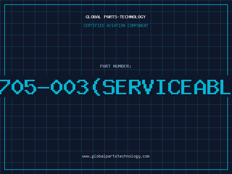 Aviation Part 601-2705-003(serviceablepart