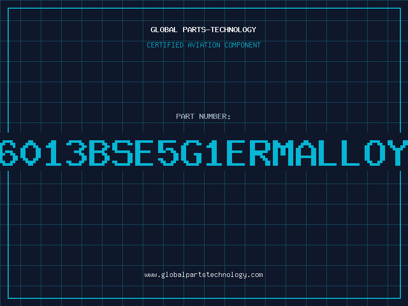 Aviation Part 6013BSE5G1ERMALLOY