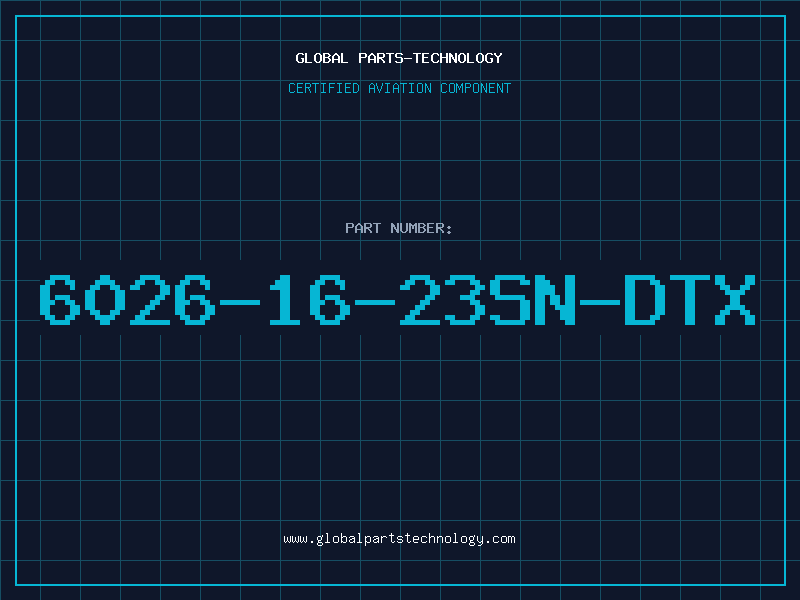 Aviation Part 6026-16-23SN-DTX