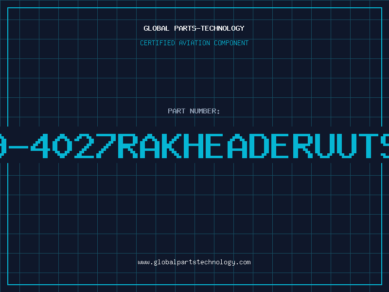 Aviation Part 609-4027RAKHEADERUUTSKJ